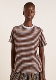 DAMSON MADDER Ariel Relaxed Organic Cotton Short Sleeve Tee - Multi