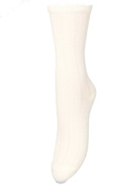 Becksondergaard Crochia Cotta Socks - Birch White