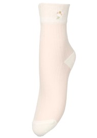 Becksondergaard Floral Sheer Sock - Birch White