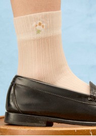 Becksondergaard Floral Sheer Sock - Birch White