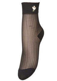 Becksondergaard Floral Sheer Sock - Black