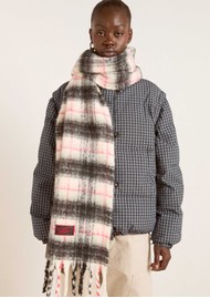 DAMSON MADDER Brushed Oversized Scarf - Butter Check