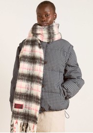 DAMSON MADDER Brushed Oversized Scarf - Butter Check