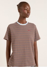 DAMSON MADDER Ariel Relaxed Organic Cotton Short Sleeve Tee - Multi