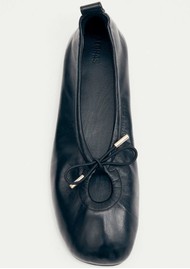 ALOHAS Rosalind Leather Ballet Flats - Black