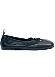 ALOHAS Rosalind Leather Ballet Flats - Black