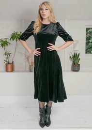 NOOKI Lana Velvet Dress - Black