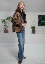 NOOKI Tara Faux Fur Reversible Jacket - Chocolate