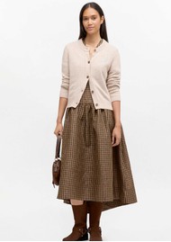 GANNI Future Wool Mix Cardigan - sand