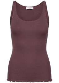 Rosemunde Rwbelle Silk Blend U Neck Strappy Top - Fudge