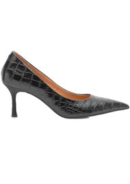 WODEN Laura Croco Stiletto - Black