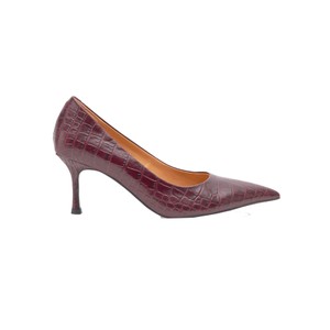 Laura Croco Stiletto - Cherry
