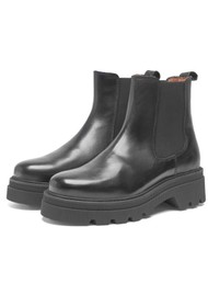 WODEN Sanna Chealsea Leather Boot - Black