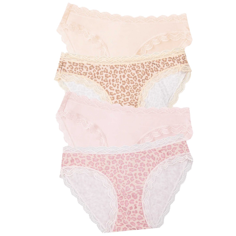 Stripe & Stare Women's Pink Knicker 4 Pack - A Boo
