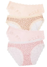 STRIPE & STARE Knicker 4 Pack - Pink A Boo