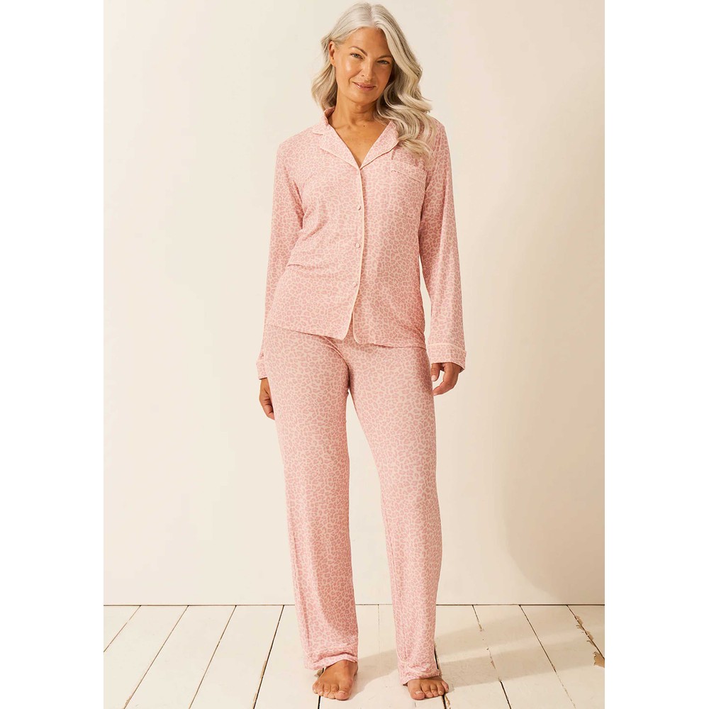 Stripe & Stare Women's Pink Long Pyjamas - A Boo