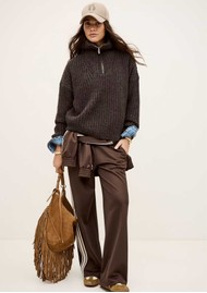 Ba&sh Beltane Alpaca Blend Jumper - Chocolate
