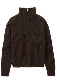 Ba&sh Beltane Alpaca Blend Jumper - Chocolate