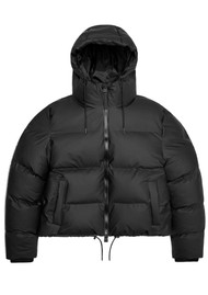 RAINS Alta Waterproof Short Puffer Jacket - Black