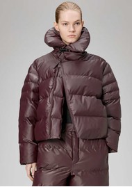 RAINS Alta Vision Waterproof Short Puffer Jacket - Depth