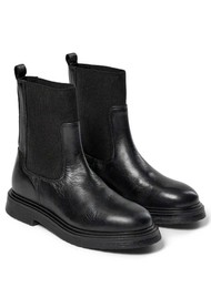 PAVEMENT Friia Leather Ankle Boots - Black