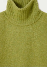 American Vintage Vitow Alpaca Blend Rollneck Jumper - Matcha Melange
