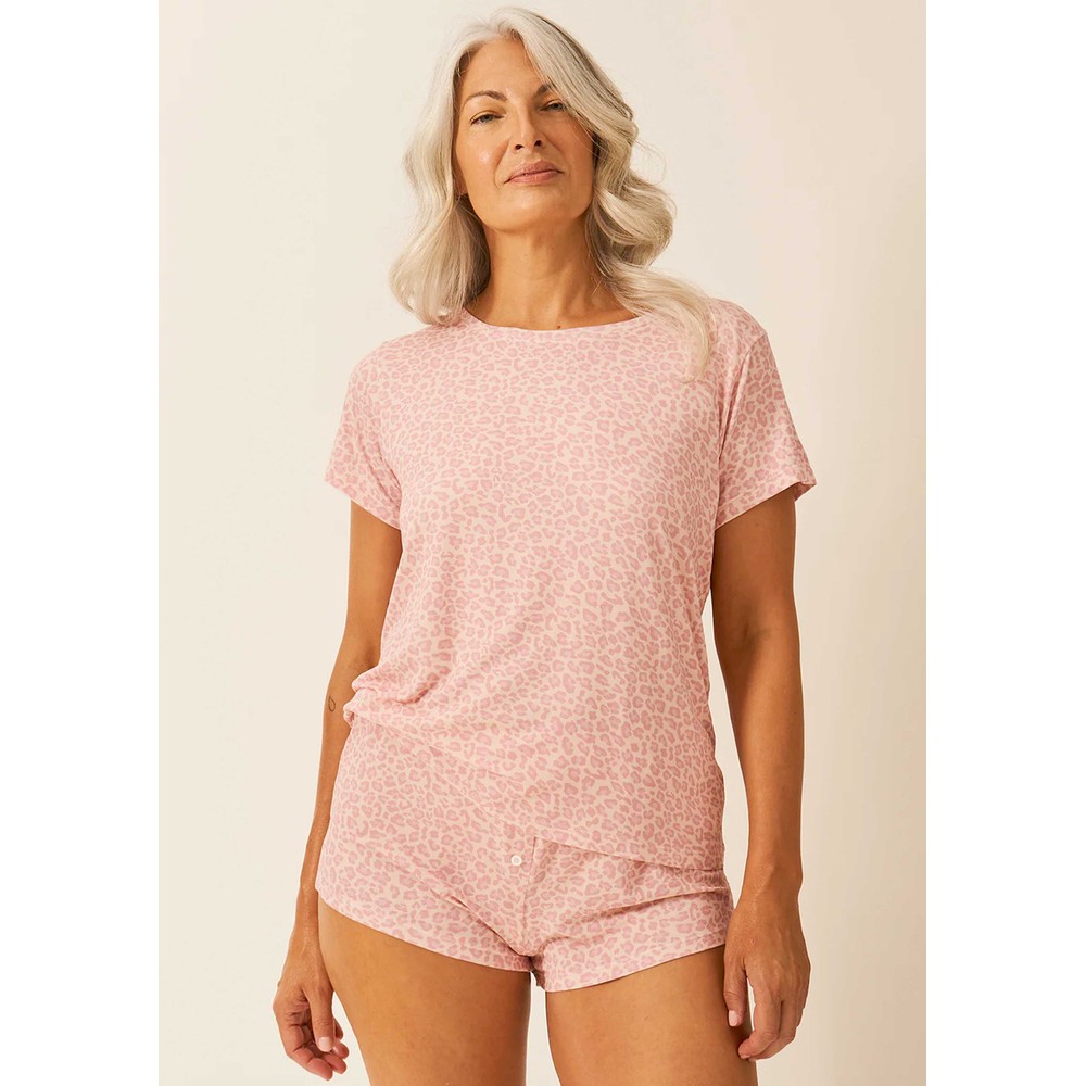 Stripe & Stare Women's Pink Shortie Set - A Boo