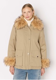 BERENICE Vita Parka Coat - Light Khaki