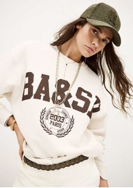 Ba&sh Fenja Cotton Sweatshirt - Beige Chine