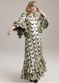 QUEENS OF ARCHIVE Scarlet Limited Edition Dress - Gold