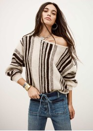 Ba&sh Suela Alpaca Blend Jumper - Chocolat