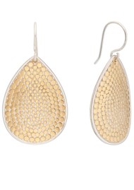 ANNA BECK Dotted Teardrop Grounded Earrings - Gold/Silver