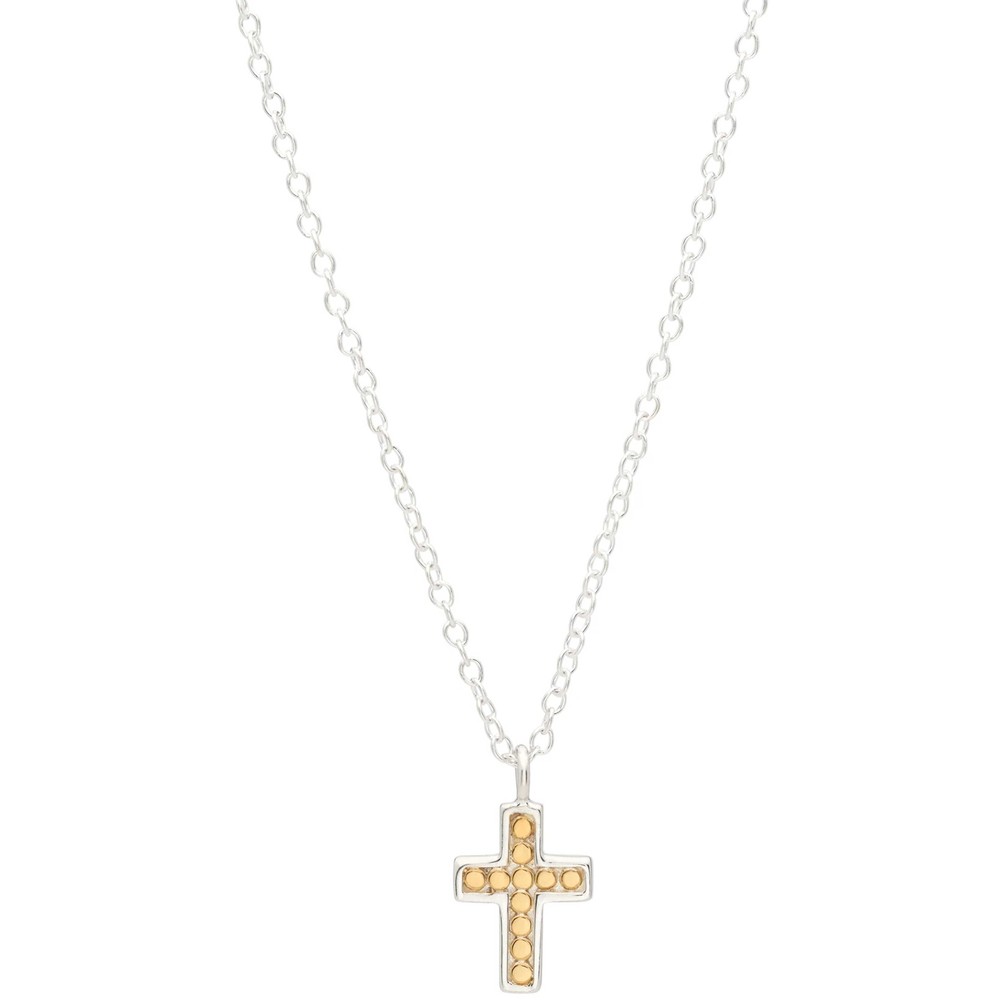 Anna Beck Women's Gold/Silver Small Cross Necklace