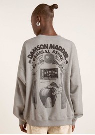 DAMSON MADDER DM General Store Organic Cotton Sweatshirt - Grey