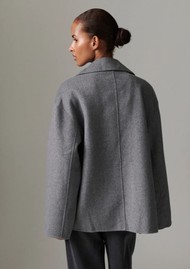 Day Birger et Mikkelsen Matteo Double Faced Wool Jacket - Mid Grey Mel