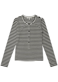 MUNTHE Levoma Long Sleeve Top - Black