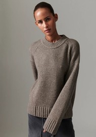 Day Birger et Mikkelsen Glen Soft Lamb Jumper - Chocolate Chip Melange