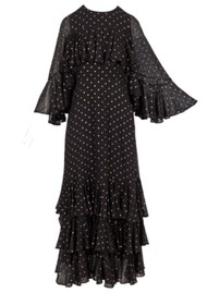 QUEENS OF ARCHIVE Petula Dress - Black & Gold