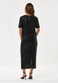 DEA KUDIBAL Duadea Sequin Pencil Skirt - Black