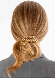 SCRUNCHIE IS BACK Chain Bichou Hair Tie Bracelet - Gold
