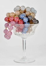SCRUNCHIE IS BACK Colour & Gold Round Pearl Hair Tie Bracelet - Silver