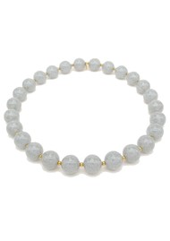 SCRUNCHIE IS BACK Round Pearls Hair tie necklace - Silver