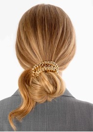 SCRUNCHIE IS BACK Chain Bichou Hair Tie Necklace - Gold