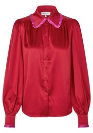 DEA KUDIBAL Umadea Silk Blouse - Freesia Cardinal