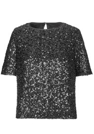 DEA KUDIBAL Aninedea Sequin Top - Black