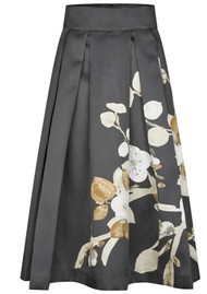 DEA KUDIBAL Albisdea A-Line Taffeta Skirt - Lotus Black