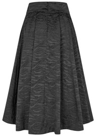 DEA KUDIBAL Albisdea A-Line Taffeta Skirt - Black Jacquard