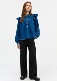 SKALL Mille Blouse - Washed Blue