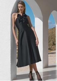 DEA KUDIBAL Alettadea Halterneck Taffeta Dress - Black
