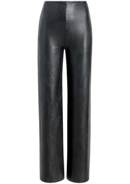 COMMANDO Faux Leather Wide Leg Trousers - Black